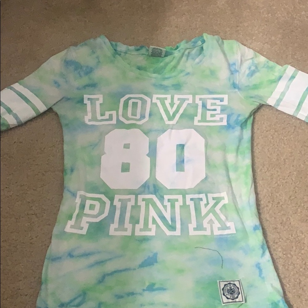 Pink 3/4 sleeve shirt